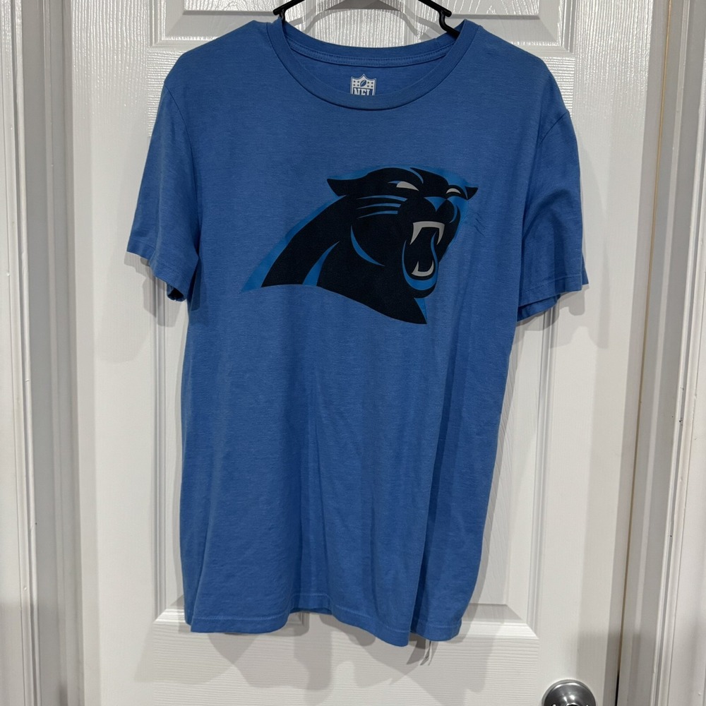 Men's Carolina‎ Panthers Short Sleeve T-Shirt Blue Size Medium NFL Team Apparel